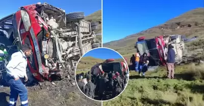 14 trabajadores de minera Poderosa resultan heridos tras caída de bus.