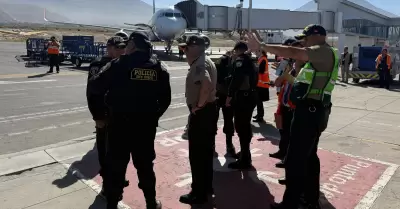PNP descarta que existiese una bomba en el aeropuerto de Arequipa.