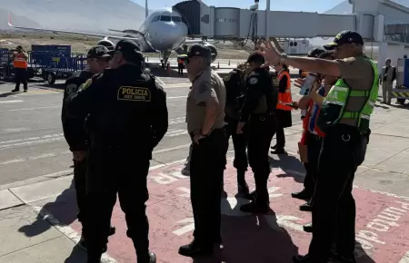 PNP descarta que existiese una bomba en el aeropuerto de Arequipa.