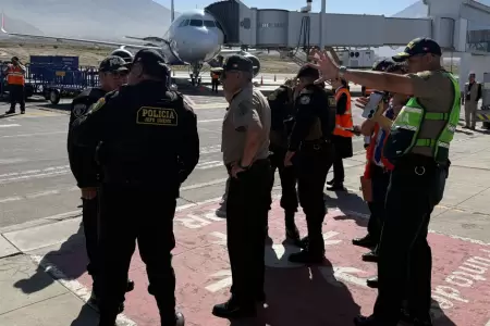 PNP descarta que existiese una bomba en el aeropuerto de Arequipa.