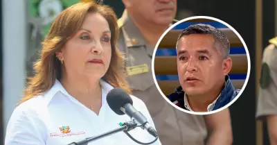 Dina Boluarte llegó a Pataz, pero no se reunió con alcalde.