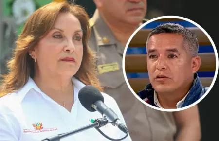 Dina Boluarte lleg a Pataz, pero no se reuni con alcalde.