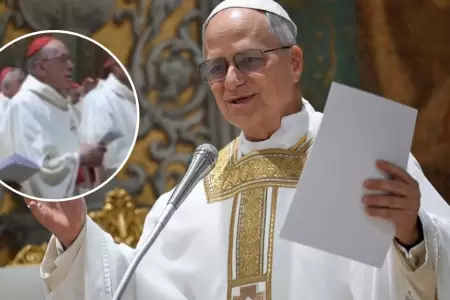 Cipriani reaparece en misa del papa Len XIV pese a sancin cannica.