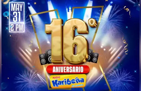 Radio Karibea celebra su aniversario en el estadio San Marcos.
