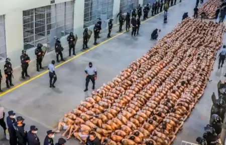 Delincuentes en crceles de El Salvador.