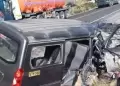 Accidente en el Da de la Madre: Minivn con pasajeros choca con camin en va Arequipa - Puno