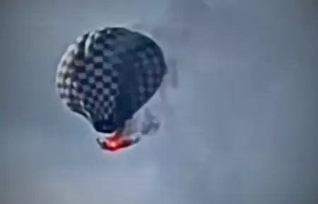 Globo aerosttico en llamas