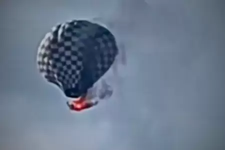 Globo aerosttico en llamas
