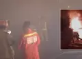 VMT: Incendio consume ms de 20 puestos del Mercado Nueva Esperanza en presunto acto de extorsin