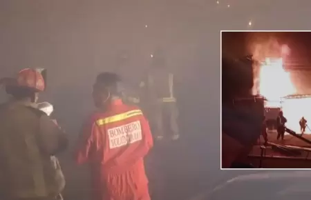 Incendio en Mercado Nueva Esperanza de VMT