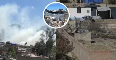 Explosión de taller de pirotécnico en Cerro Colorado