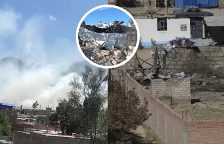 Explosin de taller de pirotcnico en Cerro Colorado