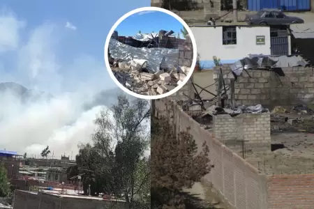 Explosión de taller de pirotécnico en Cerro Colorado