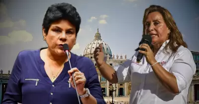Norma Yarrow y Dina Boluarte