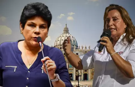Norma Yarrow y Dina Boluarte