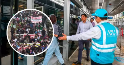 ATU anuncia medidas por paro nacional.