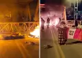 Paro en Puno: Reportan bloqueo de vas y quema de llantas durante protesta de hoy 14 de mayo