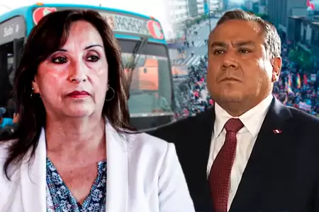 Transportistas saludan renuncia de Adrianzn y piden renuncia de Boluarte.