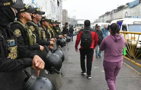 PNP despliega ms de 13 000 efectivos por paro nacional.