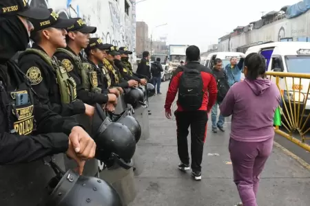 PNP despliega ms de 13 000 efectivos por paro nacional.