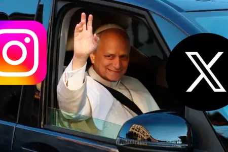 Papa Len XIV y su publicacin en redes sociales.