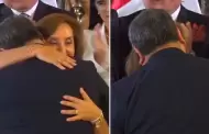 Dina Boluarte y el emotivo abrazo EN VIVO a Gustavo Adrianzn tras tomar juramento al Gabinete Ministerial