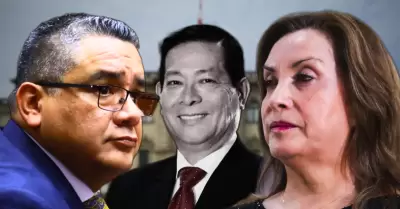 Santiváñez, Eduardo Arana y Dina Boluarte.