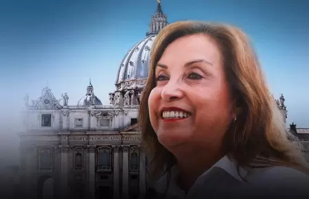 Dina Boluarte ir al Vaticano.