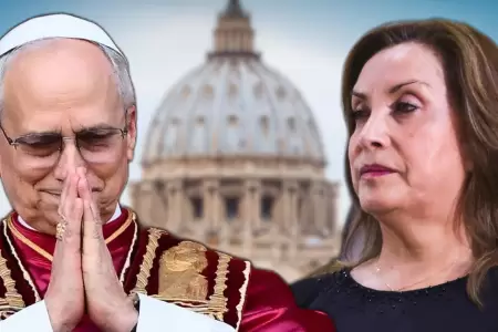 Dina Boluarte ir al Vaticano.