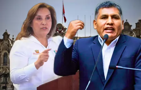 Dina Boluarte y Jaime Quito