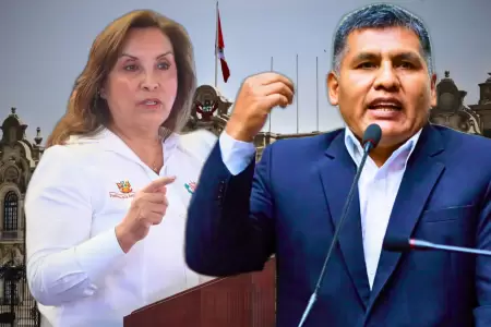 Dina Boluarte y Jaime Quito