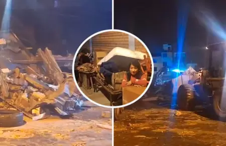 Demuelen predios en el distrito de Ate.