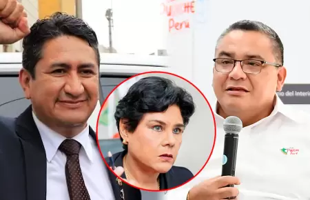 Vladimir Cerrn, Norma Yarrow y Juan Jos Santivez.