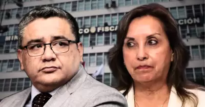 Juan José Santiváñez y Dina Boluarte.