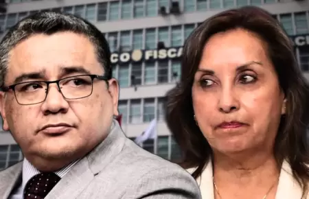 Juan José Santiváñez y Dina Boluarte.