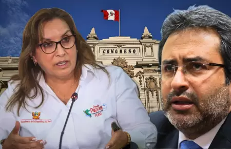 Dina Boluarte y Juan Jiménez