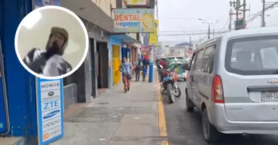 Delincuente asalta y roba en tienda de telefonía móvil en Independencia