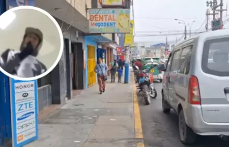 Delincuente asalta y roba en tienda de telefona mvil en Independencia