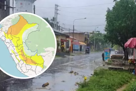 Lluvias en Per.