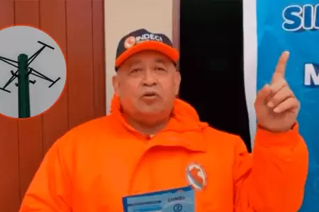 INDECI Tacna sobre antenas de alerta ssmica en Gregorio Albarracn