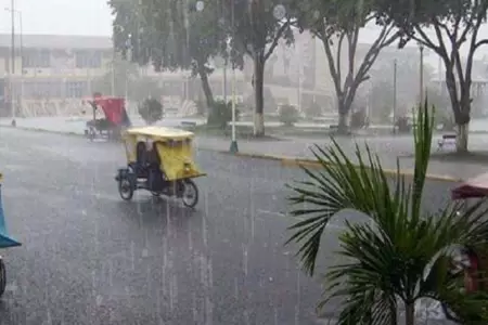 Lluvias de morada a fuerte intensidad en la selva del Per.