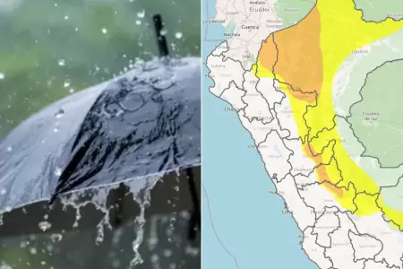 Se prevn lluvias de fuerte intensidad en Per.
