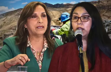 Ruth Luque y Dina Boluarte