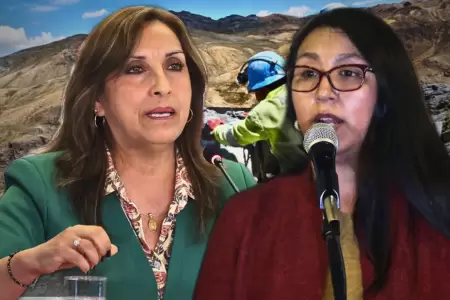 Ruth Luque y Dina Boluarte