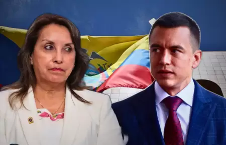 Dina Boluarte y Daniel Noboa