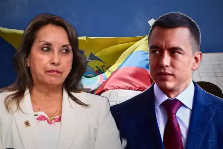 Dina Boluarte y Daniel Noboa