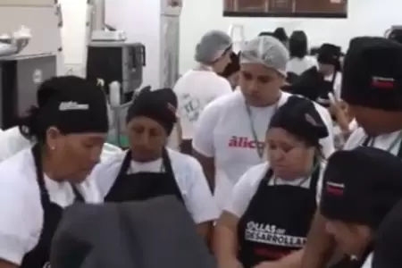Alicorp y Exitosa brindan capacitacin a lideresas de ollas comunes.