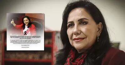 Mensaje póstumo de Gloria Montenegro.