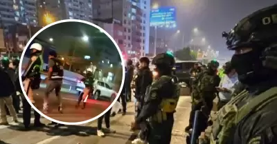 Balacera ocurrida en la Vía Expresa.