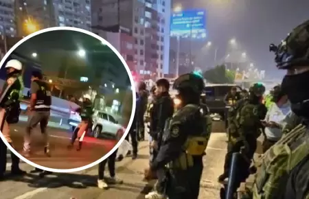 Balacera ocurrida en la Vía Expresa.